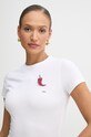 BOSS Orange tricou din bumbac alb 50535125