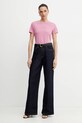 BOSS Orange tricou din bumbac 50538826 roz SS25