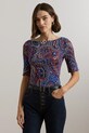 Lauren Ralph Lauren t-shirt in cotone slim multicolore 200957613