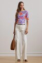 Одежда Хлопковая футболка Lauren Ralph Lauren 200957667 белый