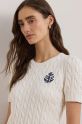 Lauren Ralph Lauren t-shirt in cotone bianco 200961681