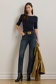 Одяг Бавовняна футболка Lauren Ralph Lauren 200963099 темно-синій