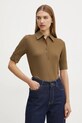 BOSS polo z elastanem zielony 50532051