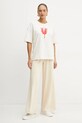 BOSS tricou din bumbac 50532093 bej SS25