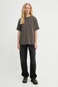 Won Hundred tricou din bumbac 3416.12063 maro SS25