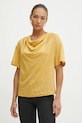 Pinko maglietta in lino giallo 104952.A2GA
