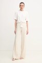 Хлопковая футболка Pinko 105015.A2ID белый SS25