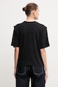 Îmbrăcăminte Pinko tricou din bumbac 105015.A2ID negru