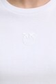 Βαμβακερό μπλουζάκι Pinko 100355.A2HN λευκό