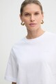 Бавовняна футболка Pinko білий 104882.A2HN