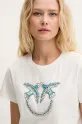 Pinko t-shirt in cotone bianco 100535.A2G7