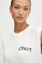 Pinko top bawełniany beżowy 104268.A2C0