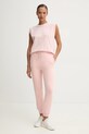 Pinko top bawełniany 104268.A2C0 różowy SS25