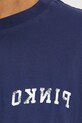 Pinko t-shirt bawełniany 104257.A2C0 granatowy