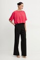 Pinko t-shirt bawełniany 104257.A2F8 czerwony SS25