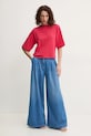 Хлопковая футболка Pinko 104604.A2F8 красный AA00