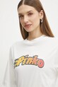 Памучна тениска Pinko бял 104604.A2D9