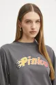 Pinko t-shirt bawełniany szary 104604.A2D9