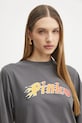 Pinko t-shirt in cotone grigio 104604.A2D9