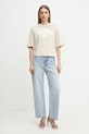Pinko t-shirt in cotone 104604.A2CS beige SS25