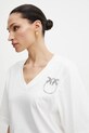 Pinko t-shirt bawełniany biały 104606.A2D0