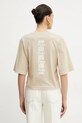 Odzież Pinko t-shirt bawełniany 104606.A2D0 beżowy