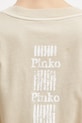 Bavlnené tričko Pinko 104606.A2D0 béžová