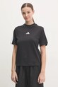 Бавовняна футболка adidas Essentials regular чорний JM2393