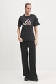 adidas tricou din bumbac W T FILL TEE JN9087 negru SS25