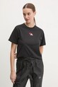 Хлопковая футболка adidas W L MINI TEE чёрный JN8224