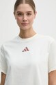 Хлопковая футболка adidas ALL SZN Graphic бежевый JN7384