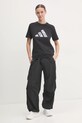 Хлопковая футболка adidas Camo JJ4110 чёрный SS25