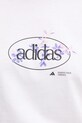 Хлопковая футболка adidas W Elem Flrl Tee JI9432 белый