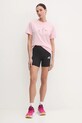 Бавовняна футболка adidas W Elem Flrl Tee JP0114 рожевий SS25