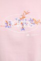 Бавовняна футболка adidas W Elem Flrl Tee JP0114 рожевий