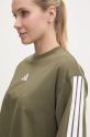 adidas t-shirt bawełniany Essentials zielony JE1199