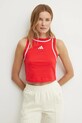 adidas top W CB Color Pop z elastanem czerwony JG4181