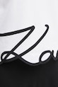 Хлопковая футболка Karl Lagerfeld KARL SIGNATURE A1W17013 белый