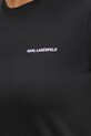 Бавовняна футболка Karl Lagerfeld A1W17019 чорний