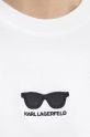 Karl Lagerfeld tricou din bumbac A1W17021 alb