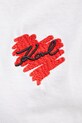Karl Lagerfeld tricou din bumbac A1W17074 alb