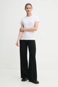 Хлопковая футболка Karl Lagerfeld A1W17078 белый SS25