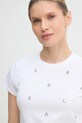 Хлопковая футболка Karl Lagerfeld белый A1W17078