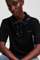 Abbigliamento Karl Lagerfeld polo in cotone A1W17079 nero