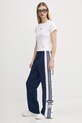 Хлопковая футболка adidas Originals Essential JC8973 бежевый SS25