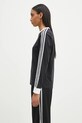 Бавовняний лонгслів adidas Originals 3-Stripes JC5774 чорний SS25