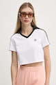 Majica kratkih rukava adidas Originals V-NECK POLO bijela JD2608