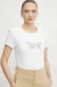 Twinset t-shirt in cotone bianco 251TP2540