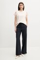 Twinset tricou din bumbac 251TP2290 bej SS25