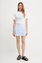 Twinset tricou din bumbac 251AX2120 alb SS25